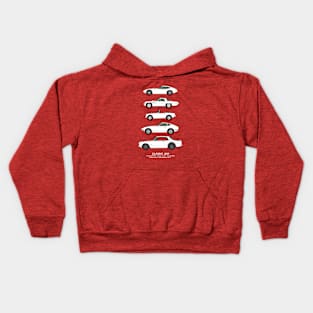 Classic JDM car collection Kids Hoodie